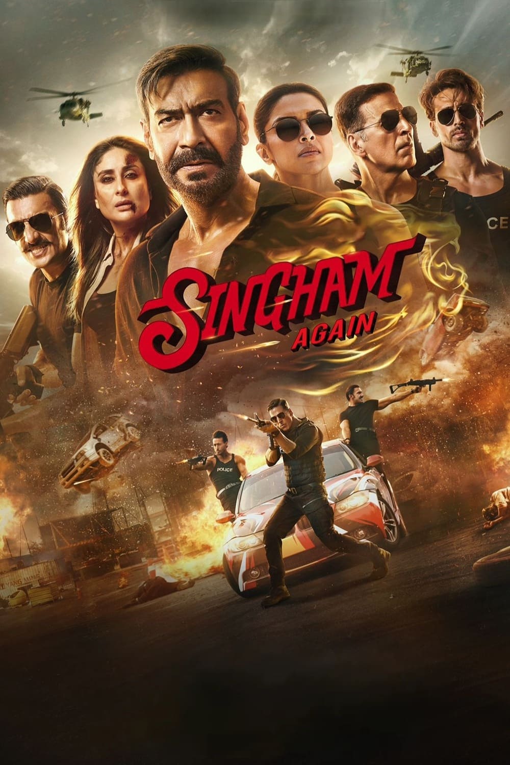 Poster for the movie "Singham Again"